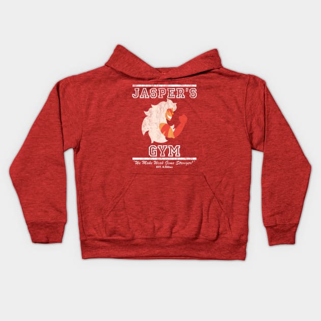 Jasper's Gym Kids Hoodie by terminalnerd